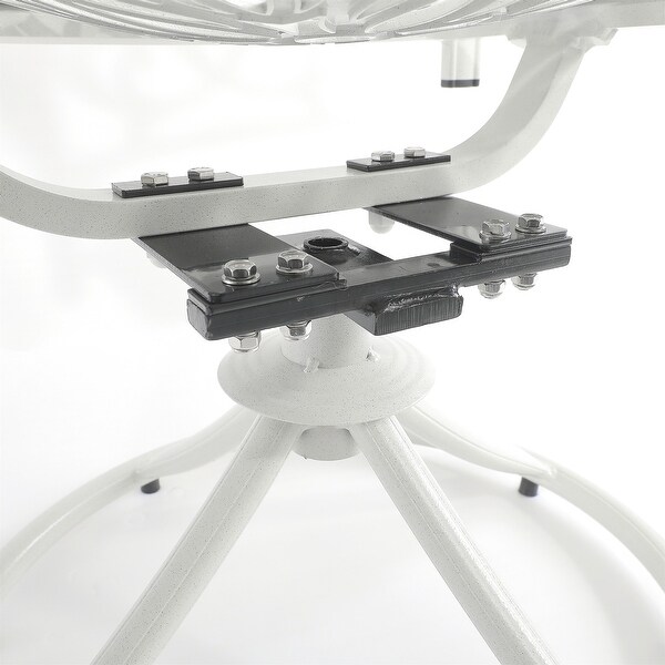 5-Piece Cast Aluminum Patio Dining Set with 4 Swivel Chair