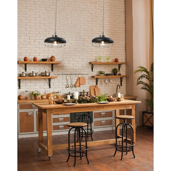 Robert Stevenson Lighting Presley - Caged Dome Ceiling Light - 13.0"L x 13.0"W x 8.9"H