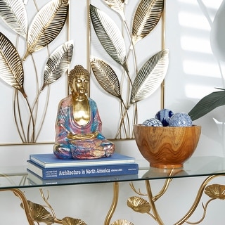 The Novogratz Multi Colored Resin Buddha Sculpture