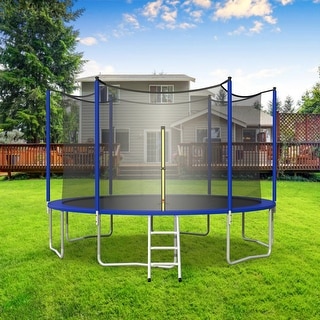 12FT Trampoline with Safety Enclosure Net