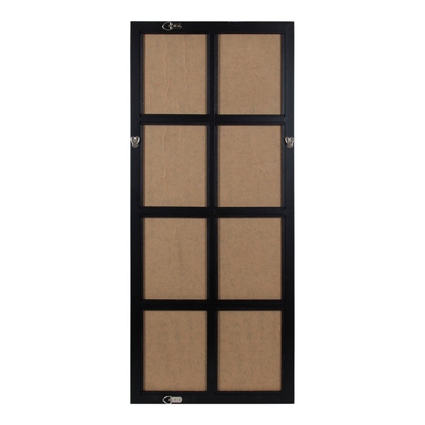 Kate and Laurel Hogan 9 Windowpane Wood Wall Mirror