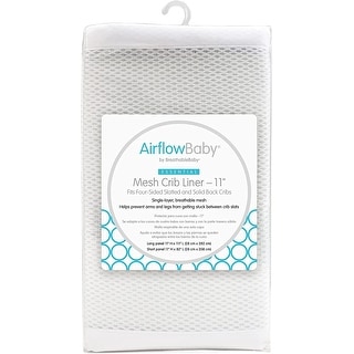 AirflowBaby Mesh Crib Liner, Essential Collection, Anti-Bumper