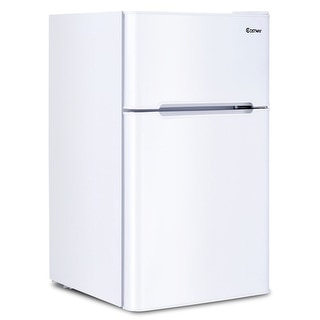 Costway Refrigerator Small Freezer Cooler Fridge Compact 3.2 cu ft.