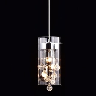 Capri Modern G9 Glass Pendant Crystal Hanging Light Fixture