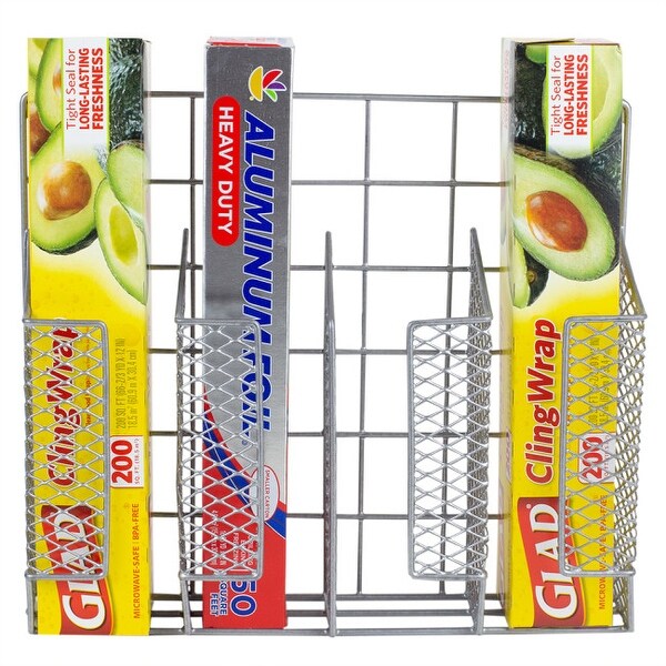 Over the Cabinet Wrap Organizer Silver