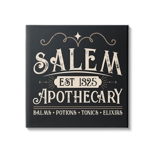 Stupell Salem Apothecary Vintage Witch Sign Canvas Wall Art by Angela Nickeas
