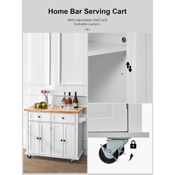 Kitchen Island Cart on Wheels