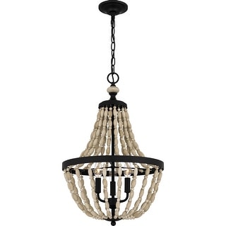 Magnolia 3-Light Matte Black Pendant - Matte Black
