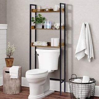 Javlergo Over the Toilet Storage Rack, 3-Tier Bathroom Organizer Shelf