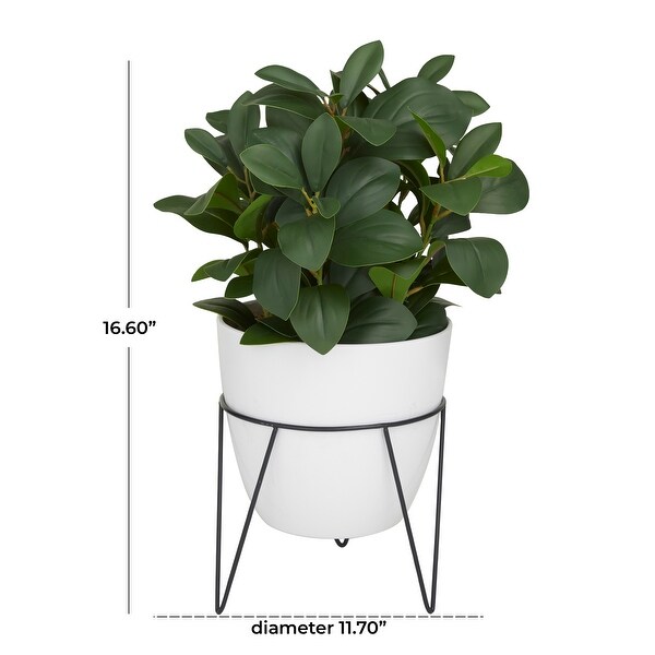 The Novogratz Green Faux Foliage Eucalyptus Artificial Plant with Metal Stand