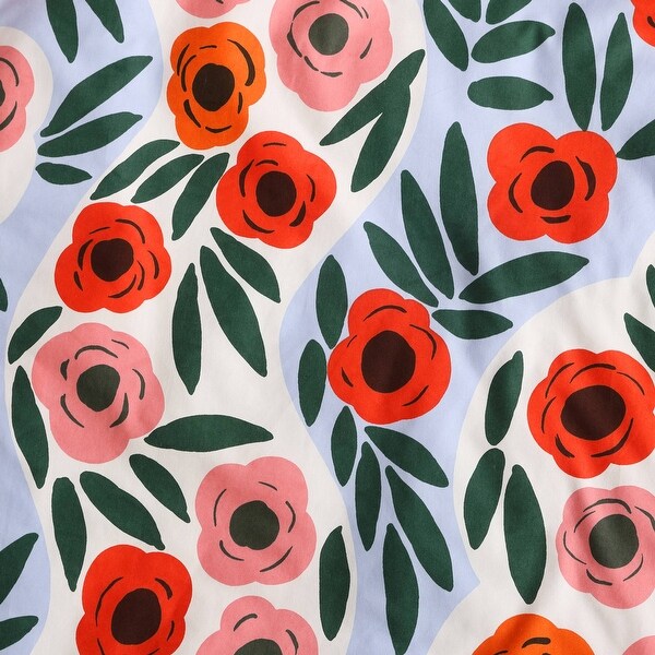 Marimekko Ruukku Cotton Blue Duvet Cover Set