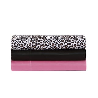 Betsey Johnson Solid Satin Sheet and Pillowcase Sets