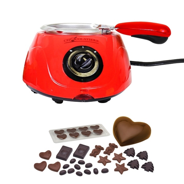 Total Chef Chocolatiere Electric Melter and Fondue Pot for Chocolate and Candy Melts, 8.8 oz (250 g)