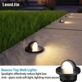 6W Well Lights, In Ground Landscape Light Outdoor, Anti-Glare, 3000K