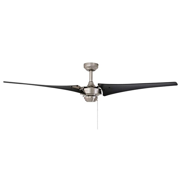 Almadale Black ABS/ Brushed Nickel Energy Efficient Ceiling Fan
