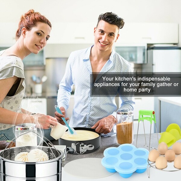 FITNATE 8 Pack Steamer Pressure Cooker Pot