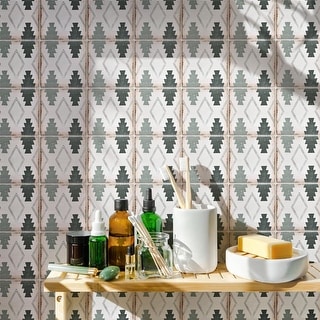 Merola Tile Archivo Argania Encaustic 4.86" x 4.86" Ceramic Floor and Wall Tile