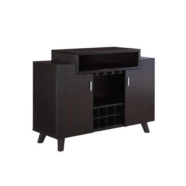 Furniture of America Hafley Contemporary 8-shelf Wine Cabinet Buffet