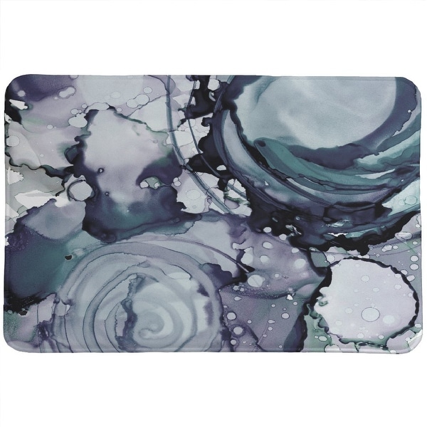 Inky Greys Memory Foam Rug