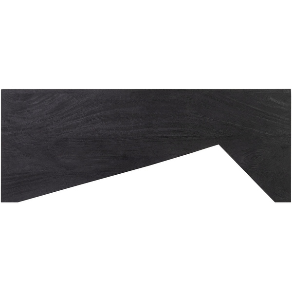 Asma Modern Angular Wooden Coffee Table - 15"H x 39"W x 22"D