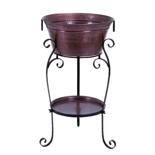 Copper Iron Rustic Wine Holder 35 x 20 x 20