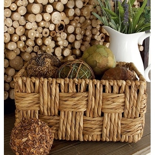 Brown Jute Coastal Storage Basket (Set of 2)