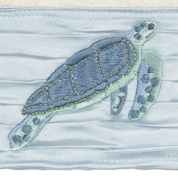 Authentic Hotel and Spa Turkish Cotton Turtles Embroidered Cream 3-piece Towel Set