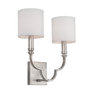 Silver Orchid Grasse 2-light Antique Silver Wall Sconce - Antique Silver