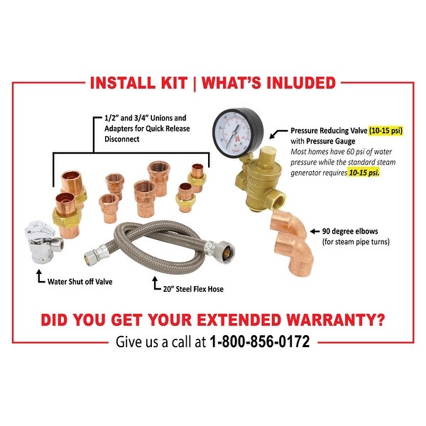 SteamSpa Complete Essentials Installation Kit