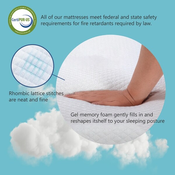 Wini Industrial Black 3-Piece Gel Memory Mattress & Metal Bunk Bed Set by Furniture of America