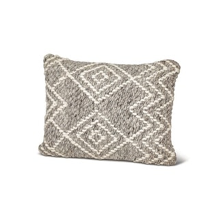 Grey Diamond Down Alternative 14x20 Pillow