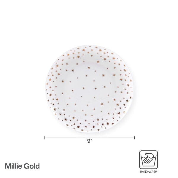 Mikasa Millie Gold Set of 4/ 9-in Salad Plates