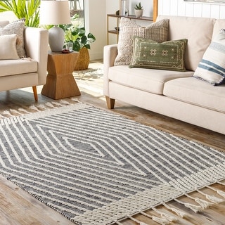 Artistic Weavers Keefe Boho Geometric Wool & Jute Area Rug