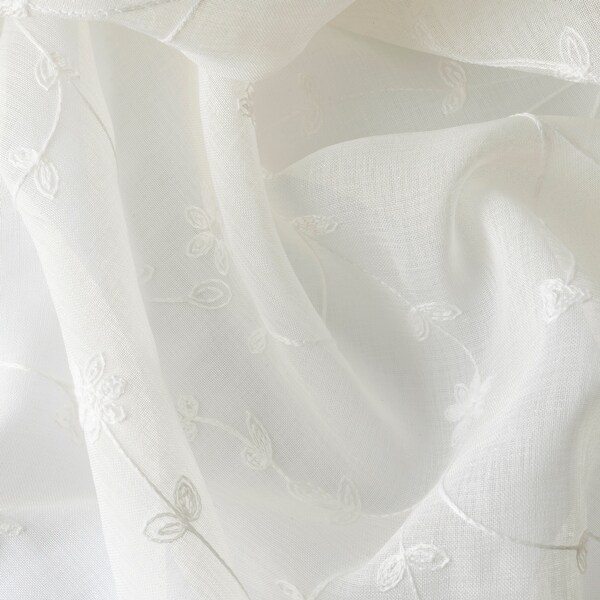 Sheer Blossom Rod Pocket with Back Tab Panel