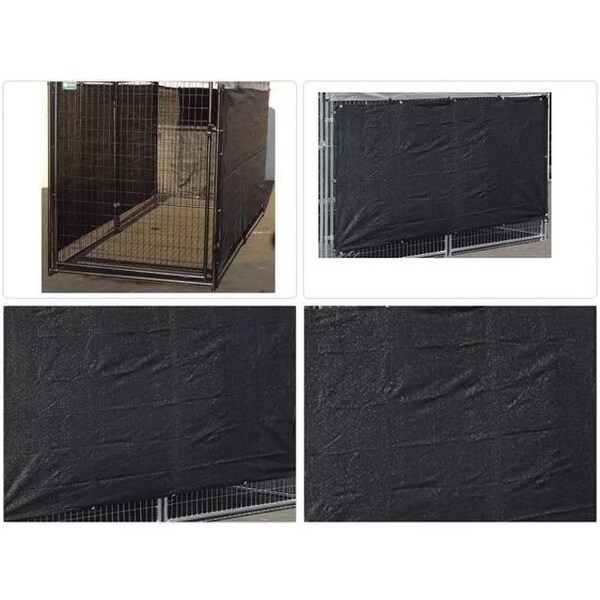 Agfabric 50% Shade Cloth Black Sunblock Fabric with Grommets