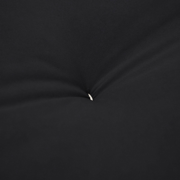 Queen-Size 6-inch Black Suede Futon Mattress