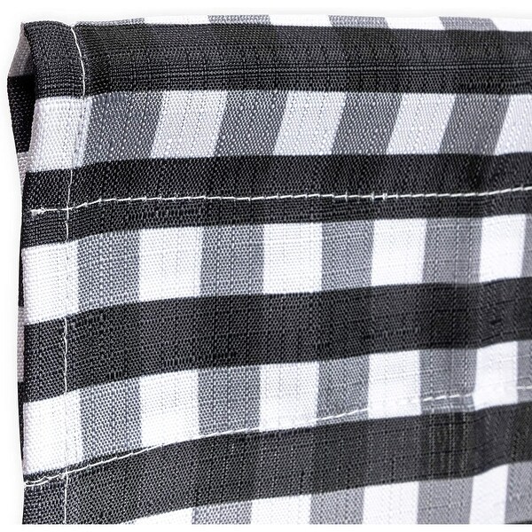 3 Piece Kitchen Curtains and Valances Set, 36 Inches Long for Window, Love Family Laugh Live, Black and White