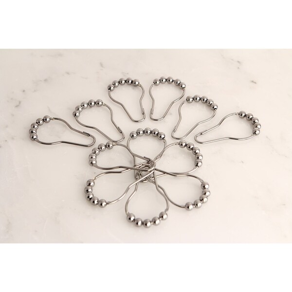 Edenscape Roller Ball Shower Curtain Rings (12 pcs/set)