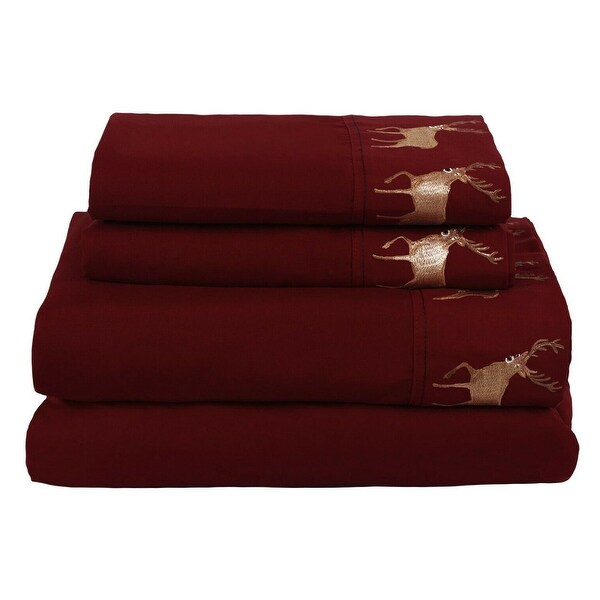 Multipiece Bed in a Big Rustic Cabin Quilt Set Twin