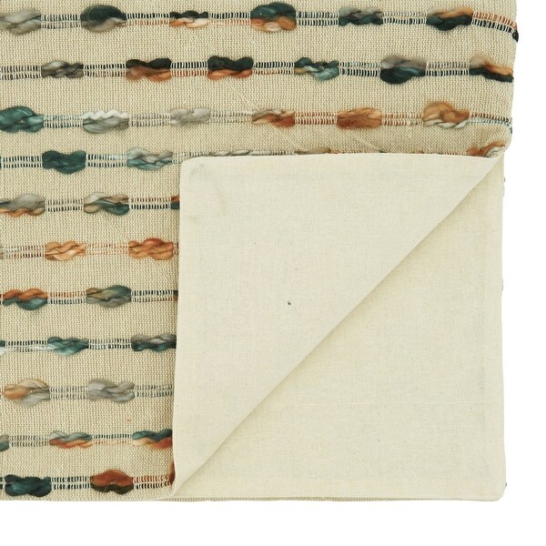 Table Runner With Striped Woven Design - 16"x72"