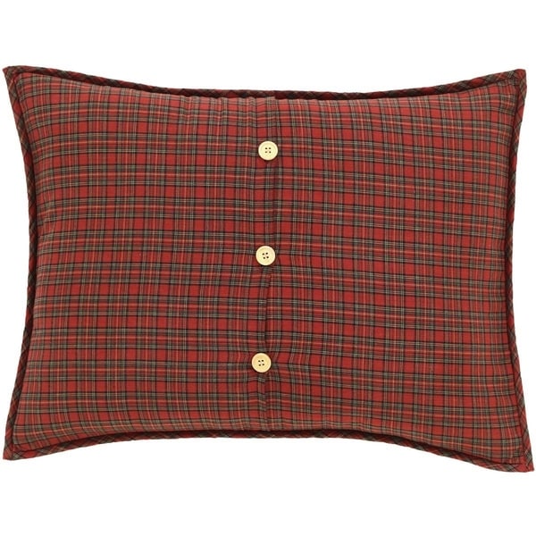 Tan Primitive Bedding VHC Tea Star Sham Cotton Star