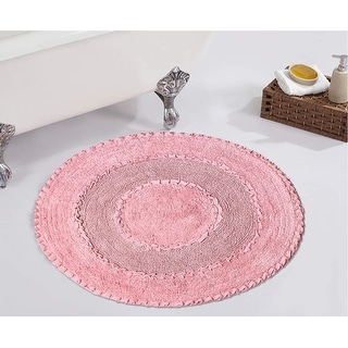 Radiant Collection Absorbent Cotton Machine Washable Bath Rug