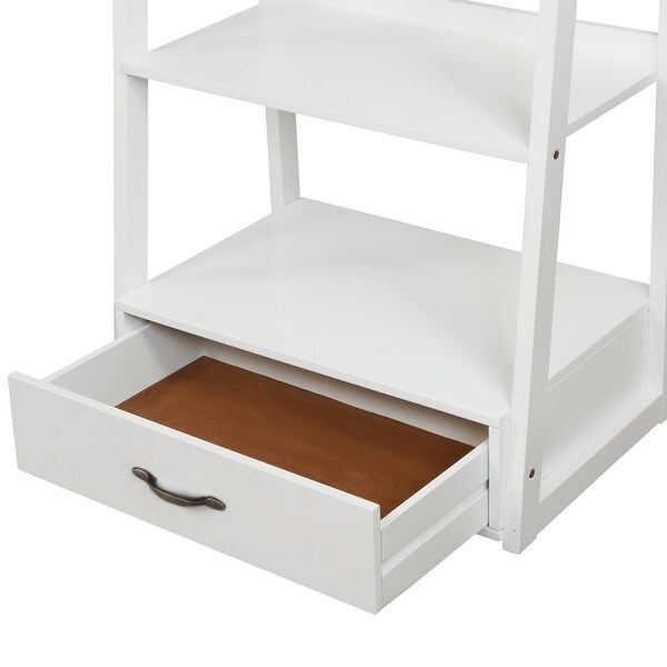 Stryi Contemporary 5-Tier Ladder Open Back Bookshelf by Copper Grove