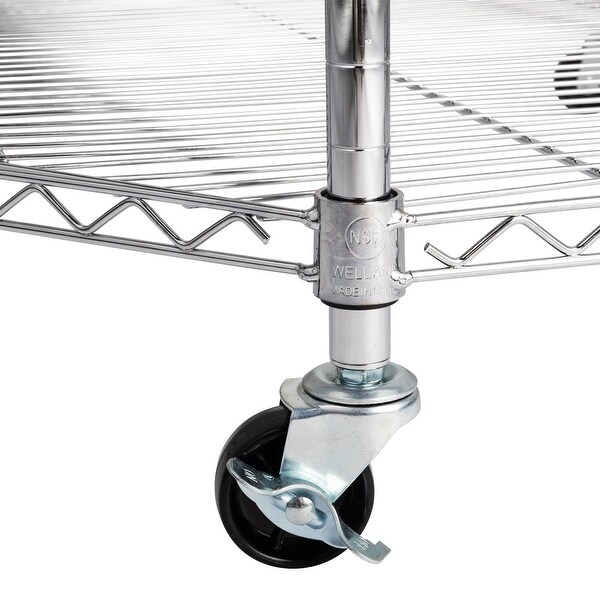 6 Tire Heavy Duty Wire Garage Storage Rack