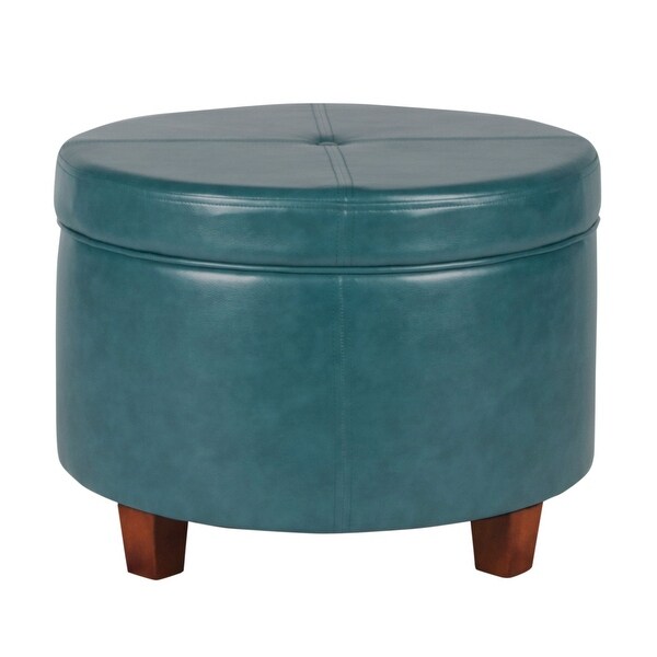 Porch & Den Rockwell Large Leatherette Storage Ottoman