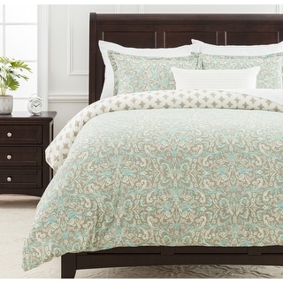 Chanasya Paisley Damask Ultra Soft Microfiber Duvet Cover Set