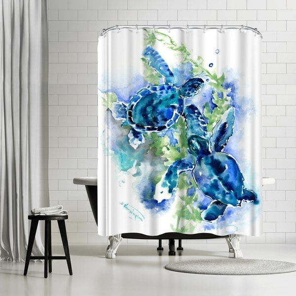 Americanflat 'Sea Turtles 1' - Shower Curtain