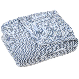 Windsor Home Chevron 100-percent Cotton Blanket