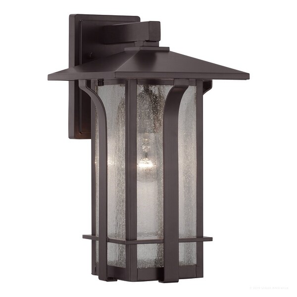 Luxury Craftsman Wall Sconce, 16H x 9"W, with Tudor Style, Olde Bronze, UHP1153 by Urban Ambiance - 16H x 9W x 10-3/8Dep