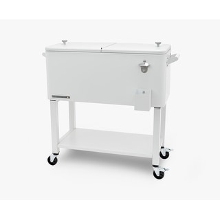 Permasteel 80-Qt Outdoor Patio Cooler with Removable Basin - N/A